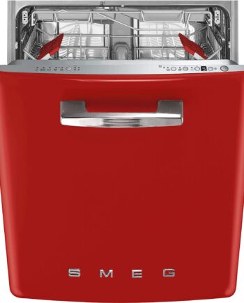 Smeg Stfabrd3 Opvaskemaskine Til Underbygning Rød